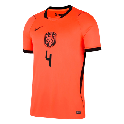 Tricouri Fotbal Netherlands VIRGIL #4 Acasă Cupa Mondială 2026