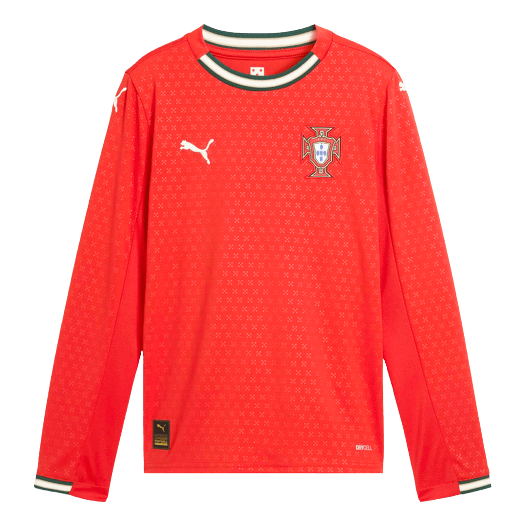 Tricouri Fotbal Portugalia Acasă 2025 Mânecă Lungă