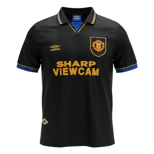 Tricouri Fotbal Vintage Manchester United Deplasare 1993/94