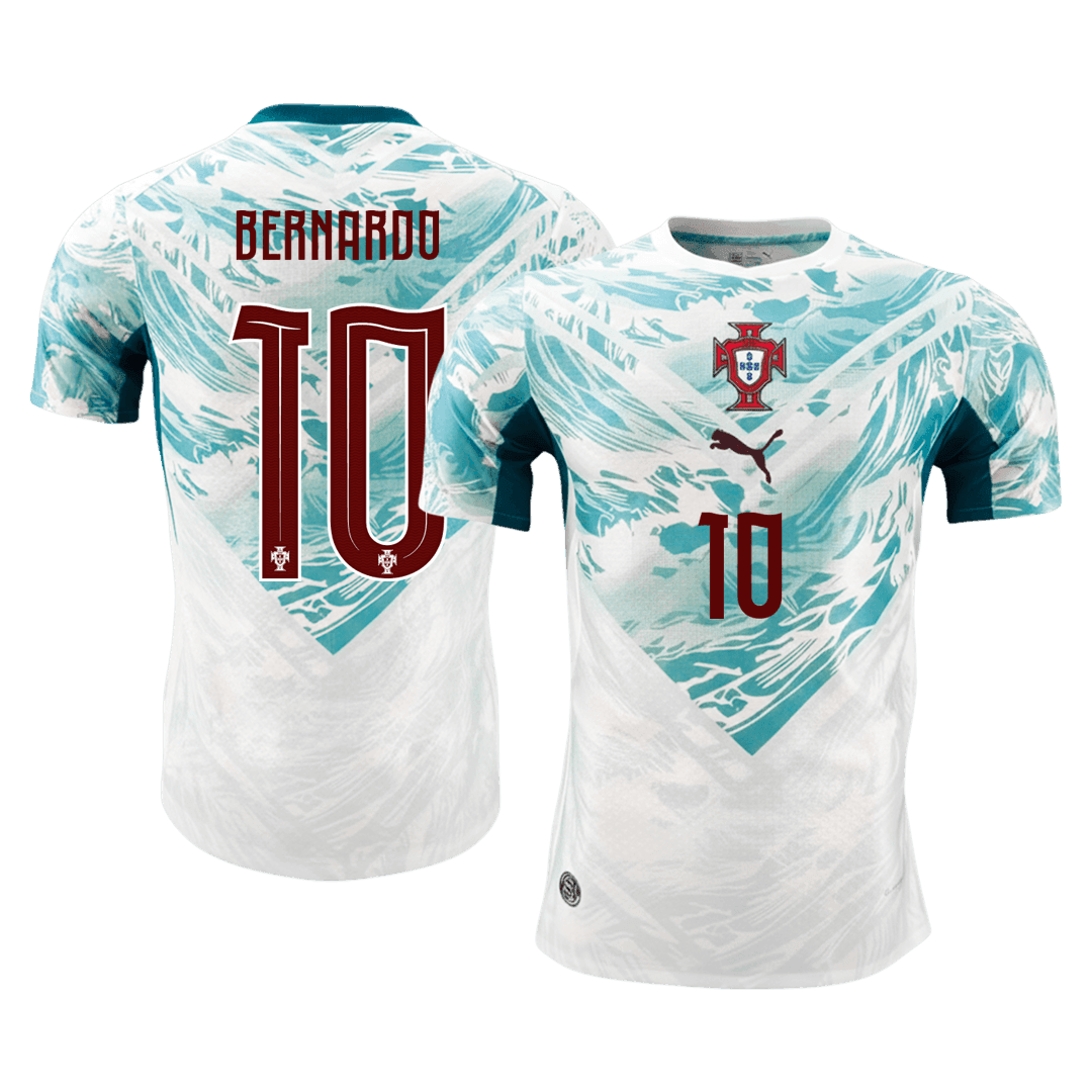 Tricouri Fotbal Portugalia BERNARDO #10 Deplasare Cupa Mondială 2026 Authentic