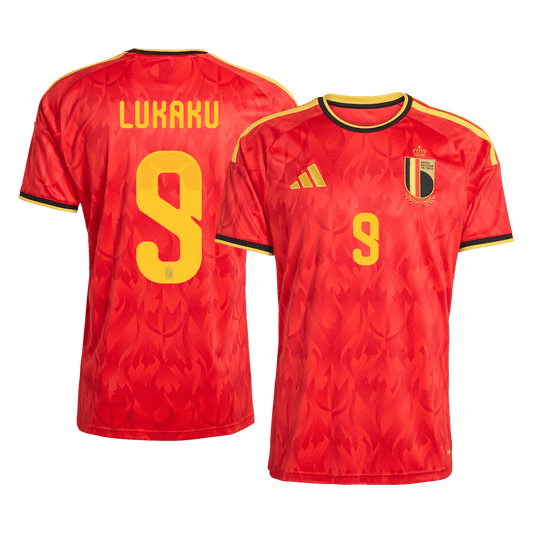 Tricouri Fotbal Belgium LUKAKU #9 Acasă Cupa Mondială 2026