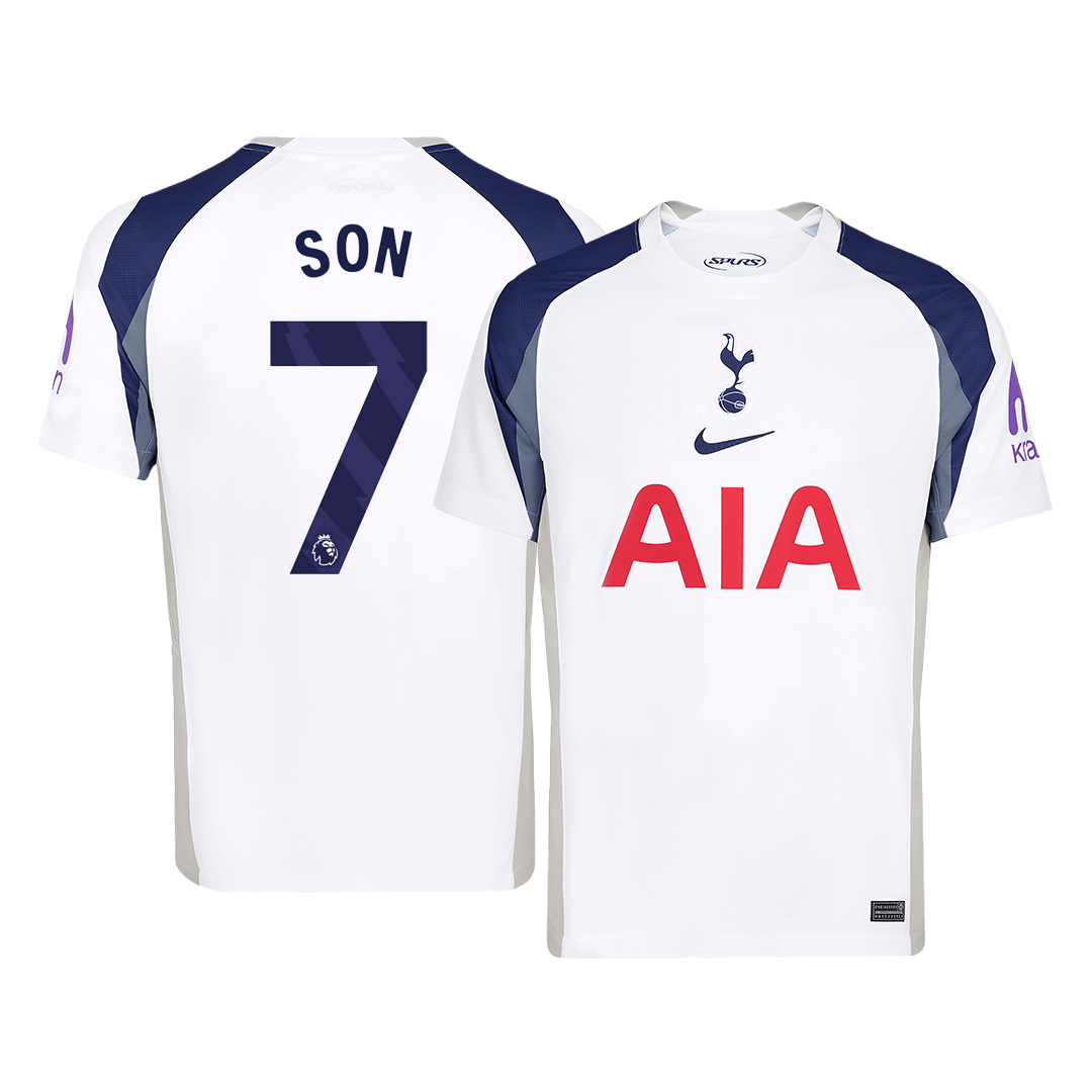 Tricouri Fotbal Tottenham Hotspur SON #7 Acasă 2025/26 (mărime mare)