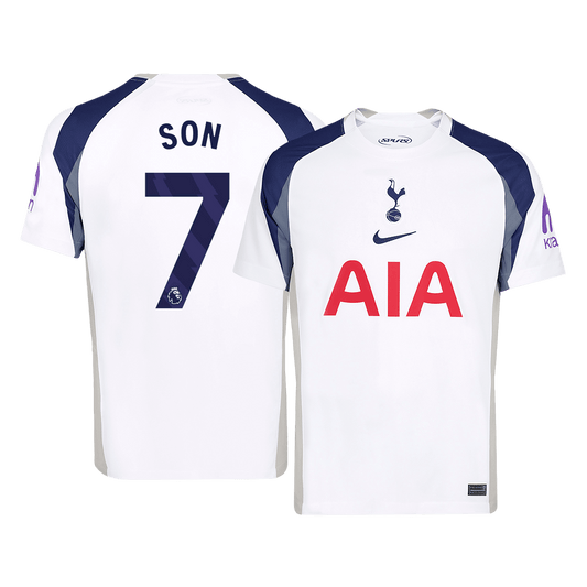 Tricouri Fotbal Tottenham Hotspur SON #7 Acasă 2025/26 (mărime mare)