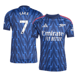 Tricouri Fotbal Arsenal SAKA #7 Deplasare 2025/26 (mărime mare)