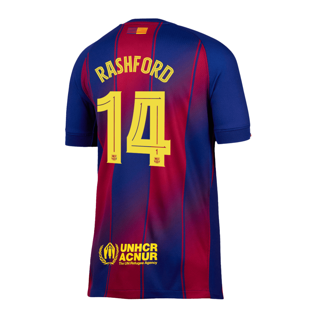 Tricouri Fotbal Barcelona RASHFORD #14 Acasă 2025/26 UCL - Premium