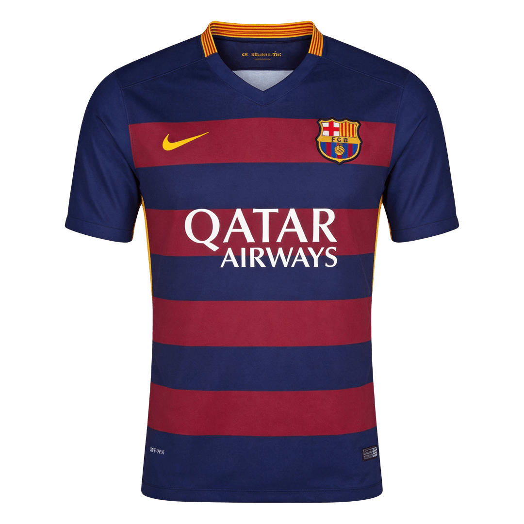 Tricouri Fotbal Vintage Barcelona Acasă 2015/16