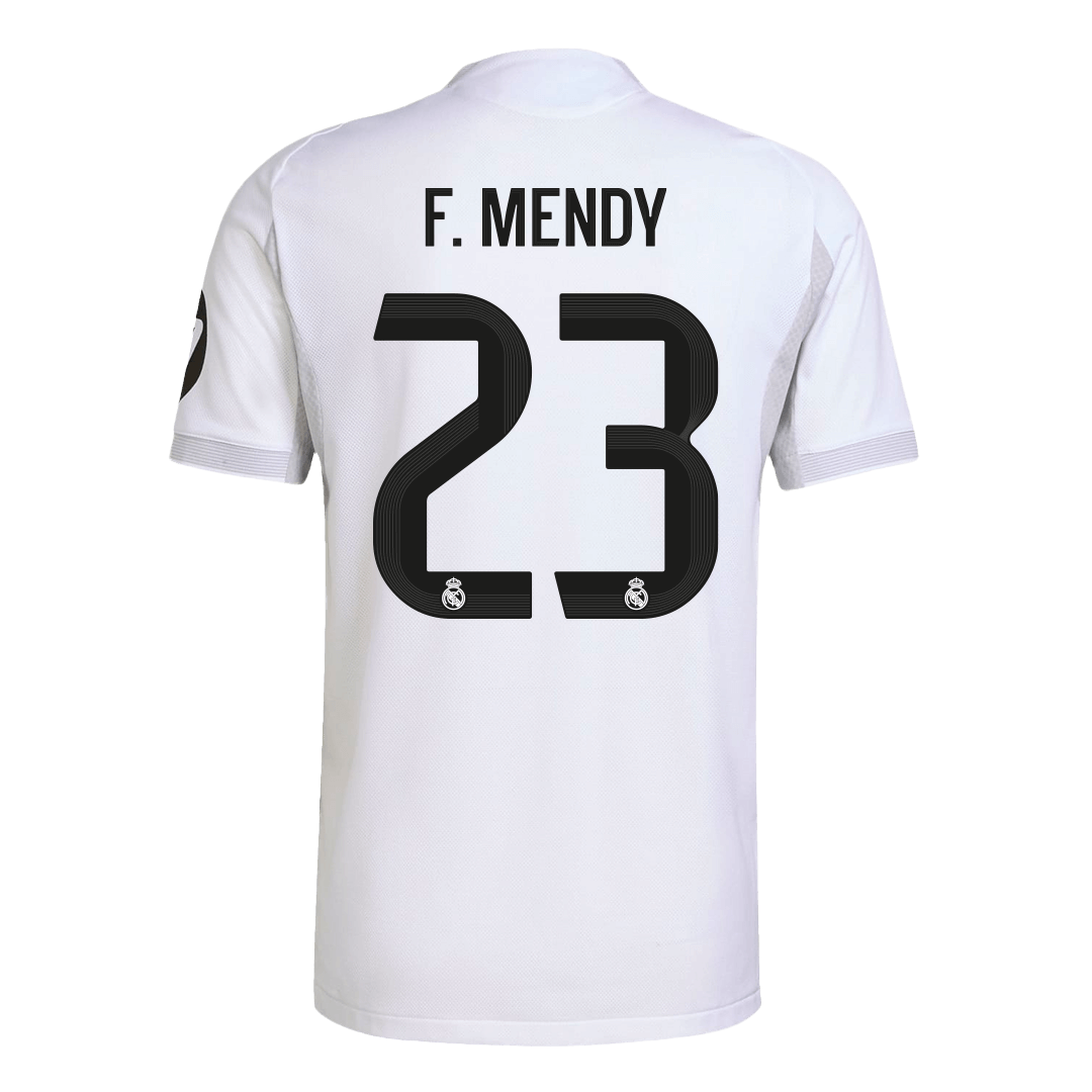 Tricouri Fotbal Real Madrid F.MENDY #23 Acasă 2025/26 Authentic - Premium
