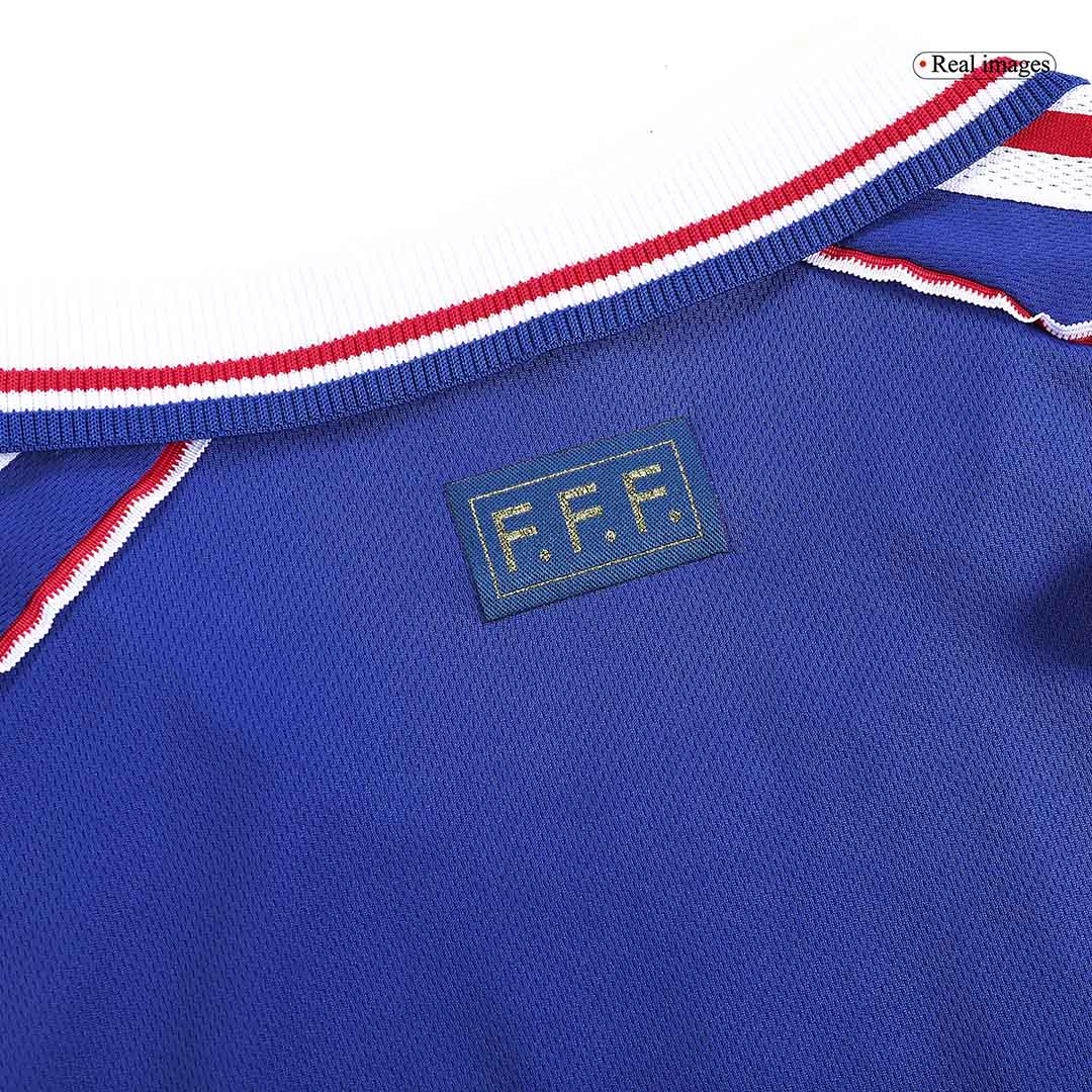 Tricouri Fotbal Vintage Franța ZIDANE #10 Acasă 1998