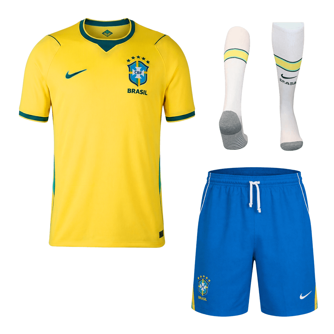 Set Tricouri Fotbal Brazilia Acasă Cupa Mondială 2026 - Premium