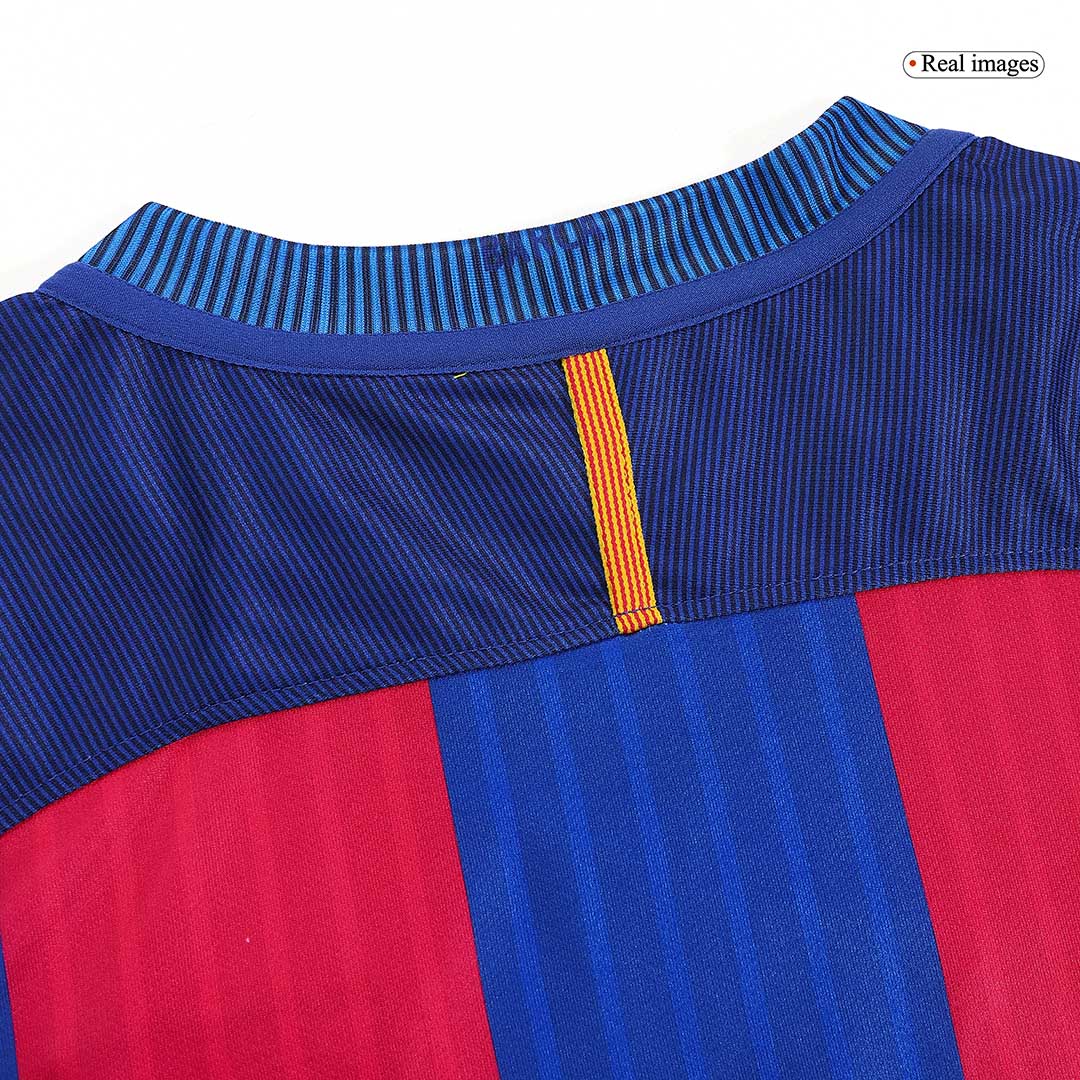 Tricouri Fotbal Vintage Barcelona MESSI #10 Acasă 2016/17