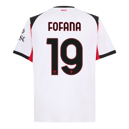 Tricouri Fotbal AC Milan FOFANA #19 Deplasare 2025/26