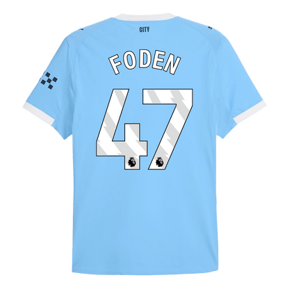 Tricouri Fotbal Manchester City FODEN #47 Acasă 2025/26 Authentic