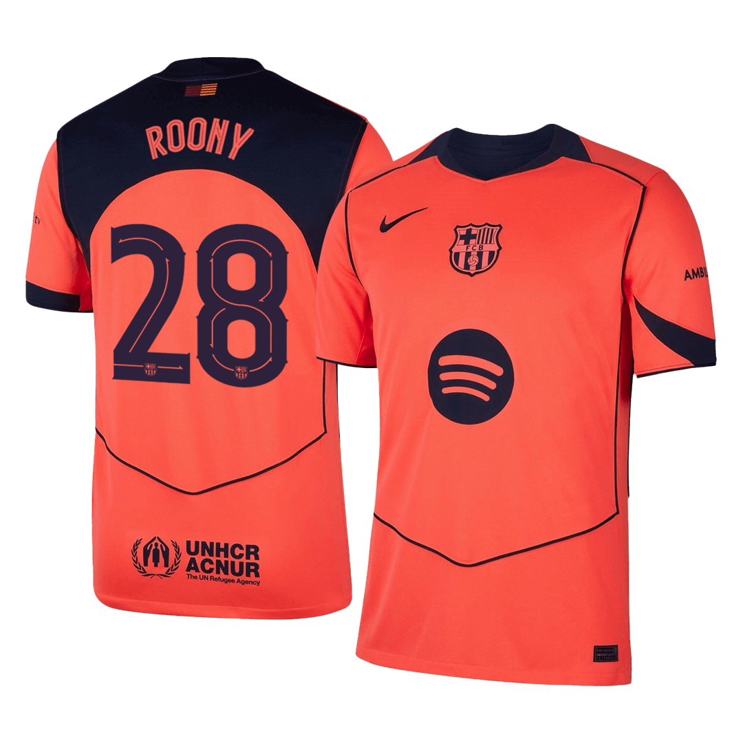 Tricouri Fotbal Barcelona ROONY 28 Treilea 2025/26 - TricouriFotbaliști Shop