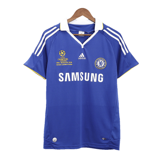 Tricouri Fotbal Vintage Chelsea Acasă 2008 - UCL Final