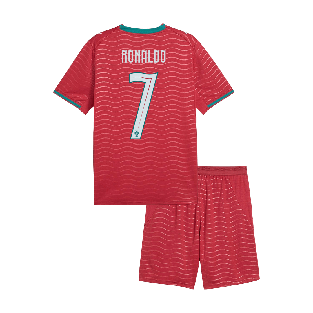 Set Tricouri Fotbal Portugalia RONALDO #7 Acasă Cupa Mondială 2026 Pentru Copii - Super