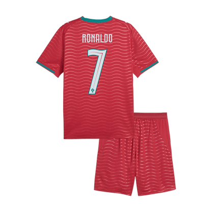 Set Tricouri Fotbal Portugalia RONALDO #7 Acasă Cupa Mondială 2026 Pentru Copii - Super