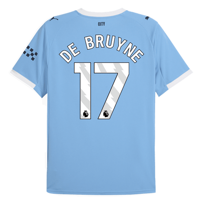 Tricouri Fotbal Manchester City DE BRUYNE #17 Acasă 2025/26 - Premium