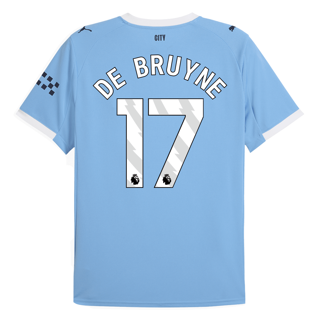 Tricouri Fotbal Manchester City DE BRUYNE #17 Acasă 2025/26 - Premium (mărime mare)