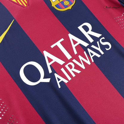 Tricouri Fotbal Vintage Barcelona Acasă 2014/15