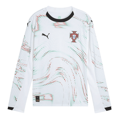 Tricouri Fotbal Portugalia Deplasare 2025 Mânecă Lungă (mărime mare)