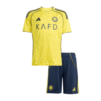 Set Tricouri Fotbal Al Nassr Acasă 2025/26 Pentru Copii