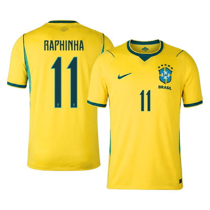 Tricouri Fotbal Brazilia RAPHINHA #11 Acasă Cupa Mondială 2026 - Premium