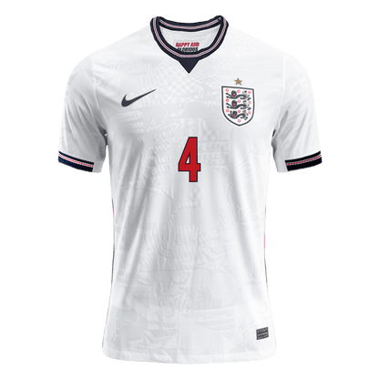 Tricouri Fotbal Anglia RICE #4 Acasă Cupa Mondială 2026 Authentic