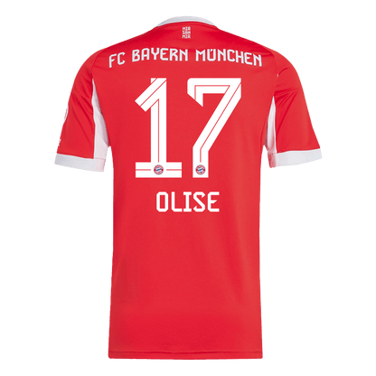 Tricouri Fotbal Bayern Munchen OLISE #17 Acasă 2025/26 - Premium