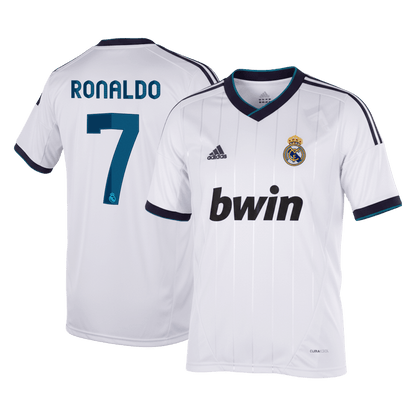Tricouri Fotbal Vintage Real Madrid RONALDO #7 Acasă 2012/13