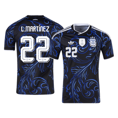 Tricouri Fotbal Argentina L. MARTÍNEZ #22 Deplasare Cupa Mondială 2026