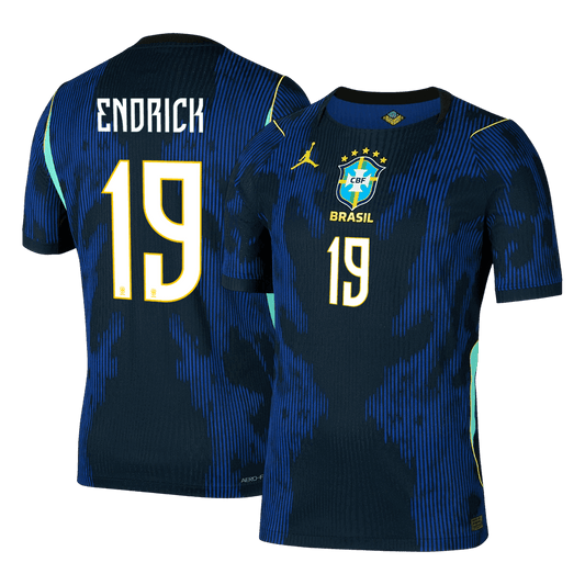 Tricouri Fotbal Brazilia ENDRICK #19 Deplasare Cupa Mondială 2026 Authentic