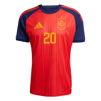 Tricouri Fotbal Spania PEDRI #20 Acasă Cupa Mondială 2026 - Premium