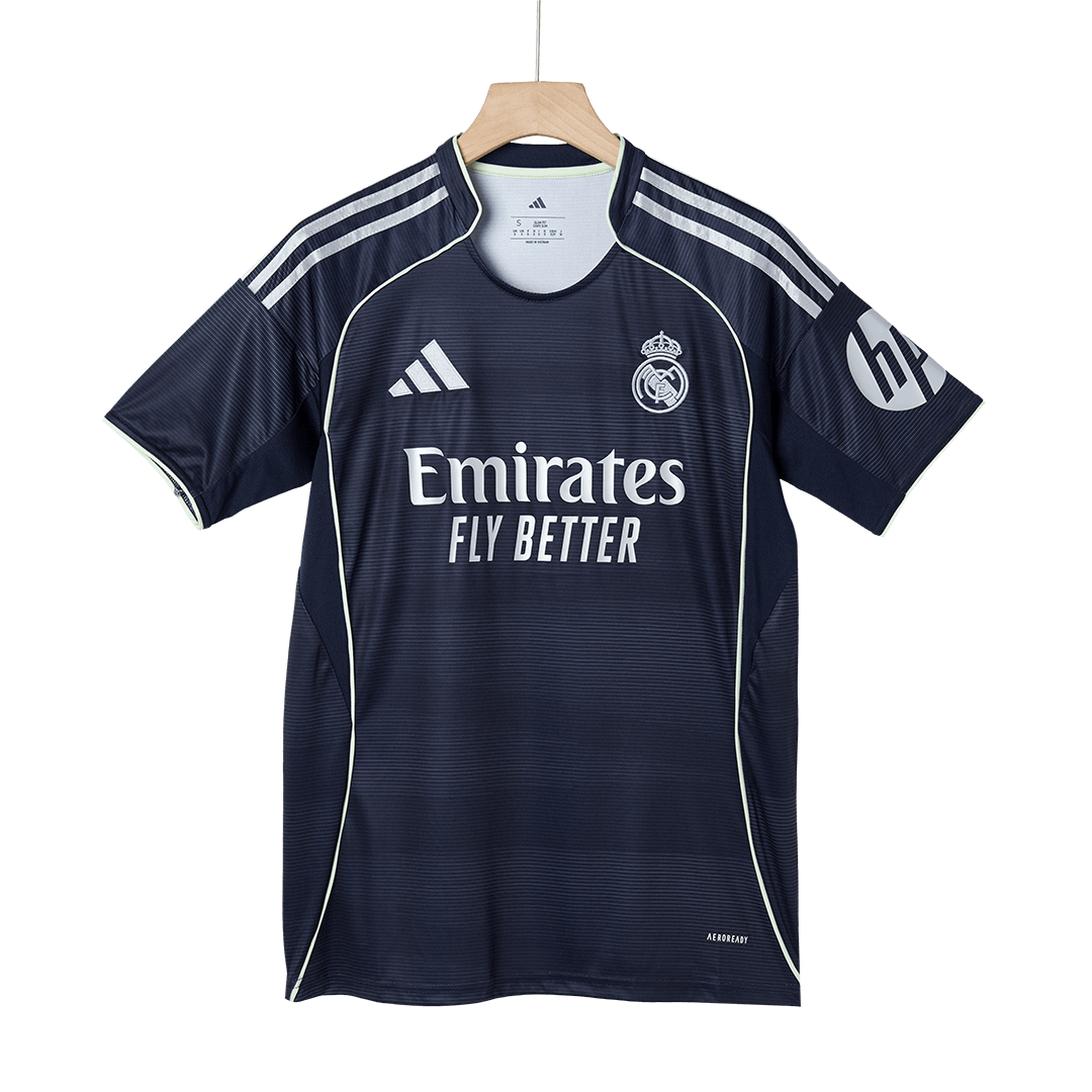Tricouri Fotbal Real Madrid BELLINGHAM #5 Deplasare 2025/26 (mărime mare) - Premium
