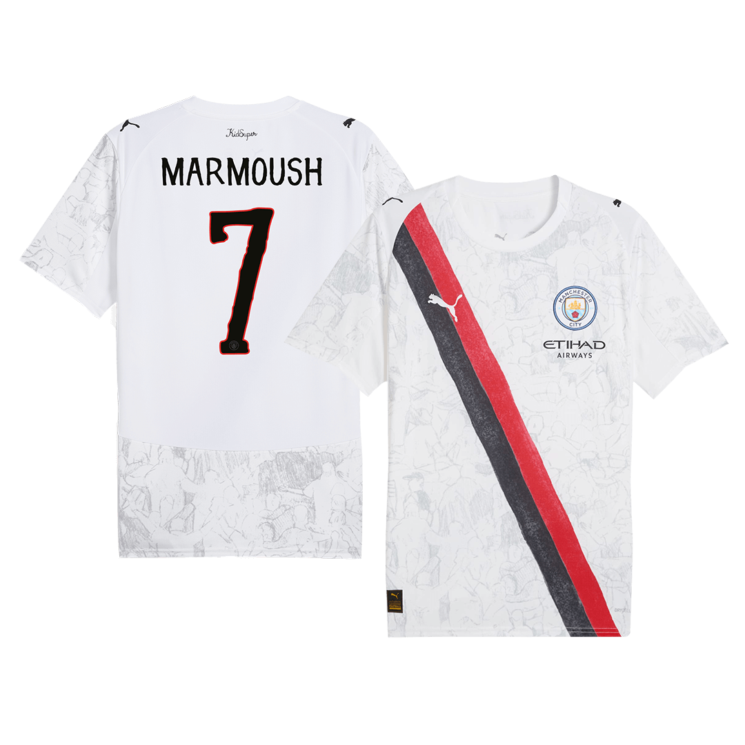 Tricouri Fotbal Manchester City KidSuper MARMOUSH #7 2025/26 - Club World Cup (mărime mare)