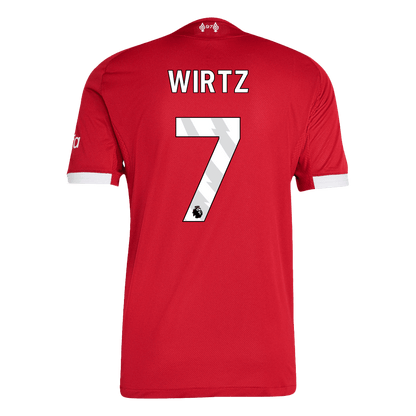 Tricouri Fotbal Liverpool WIRTZ #7 Acasă 2025/26 Authentic