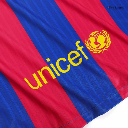 Tricouri Fotbal Vintage Barcelona MESSI #10 Acasă 2016/17