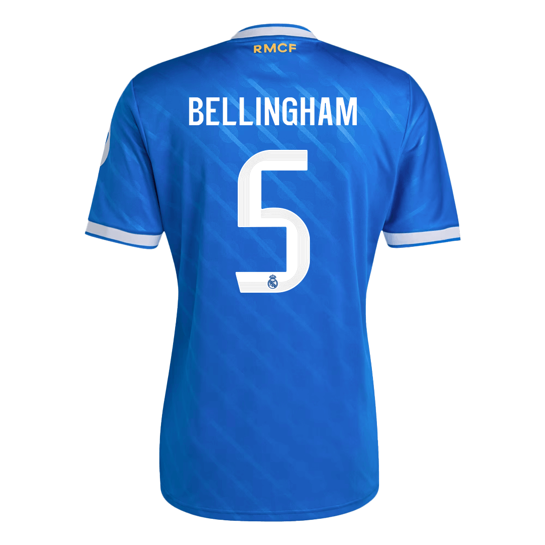 Tricouri Fotbal Real Madrid BELLINGHAM #5 Treilea 2025/26