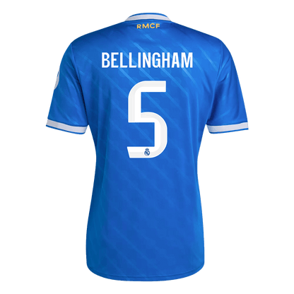 Tricouri Fotbal Real Madrid BELLINGHAM #5 Treilea 2025/26 (mărime mare)
