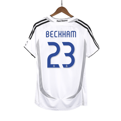 Tricouri Fotbal Vintage Real Madrid BECKHAM #23 Acasă 2006/07
