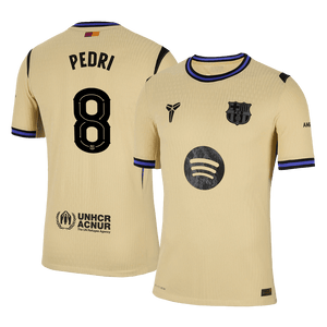 Tricouri Fotbal Barcelona PEDRI #8 Deplasare 2025/26 Authentic - UCL