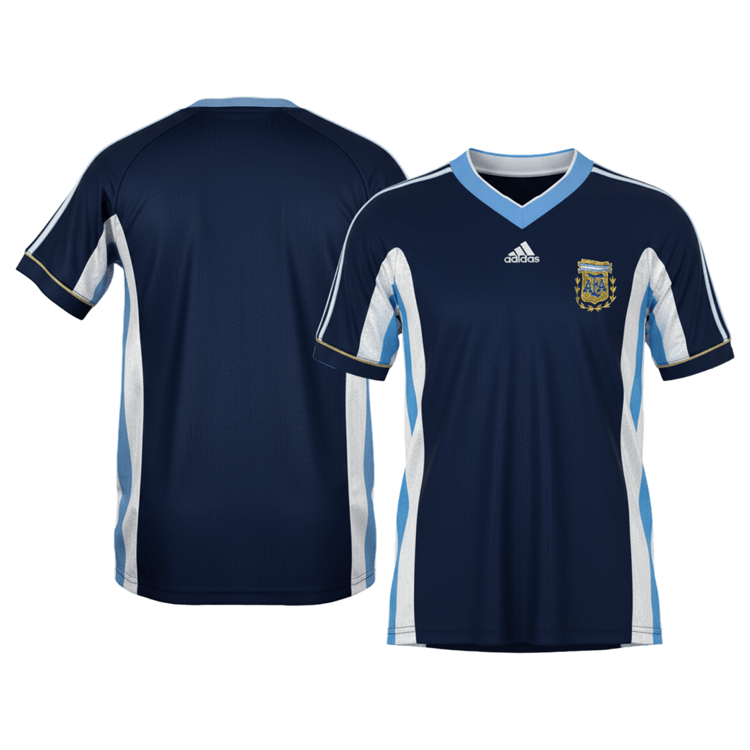 Tricouri Fotbal Vintage Argentina Deplasare 1998