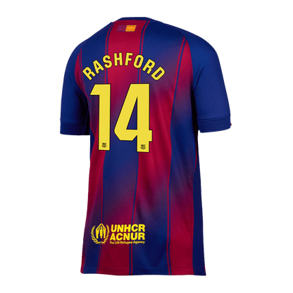 Tricouri Fotbal Barcelona RASHFORD #14 Acasă 2025/26 - Premium (mărime mare)