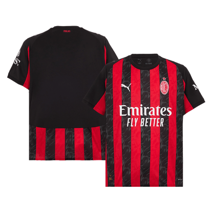 Tricouri Fotbal AC Milan Acasă 2025/26 (mărime mare) - Premium
