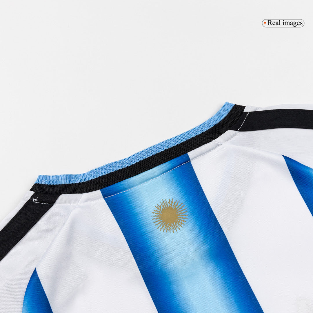 Set Tricouri Fotbal Argentina Acasă 2025/26 Pentru Copii - Premium