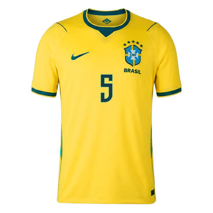 Tricouri Fotbal Brazilia CASEMIRO #5 Acasă Cupa Mondială 2026 - Premium