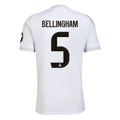 Tricouri Fotbal Real Madrid BELLINGHAM #5 Acasă 2025/26 - Premium (mărime mare)