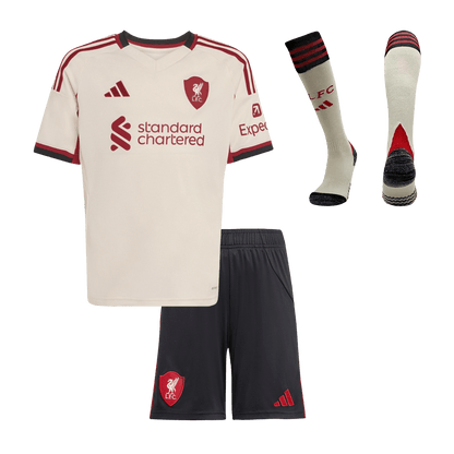 Set Tricouri Fotbal Liverpool Deplasare 2025/26 Pentru Copii