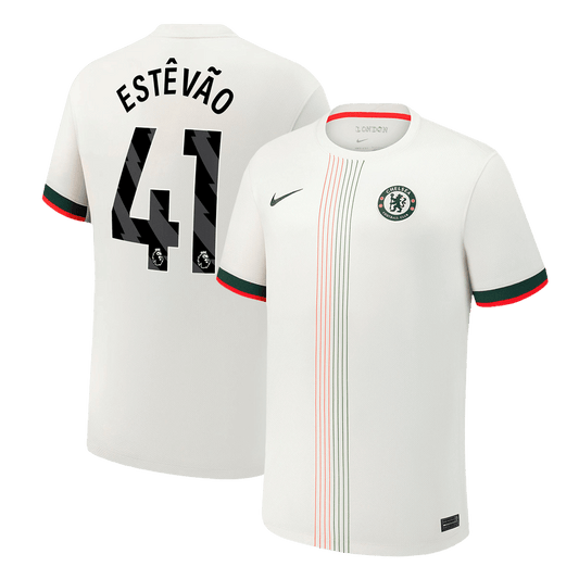 Tricouri Fotbal Chelsea ESTÊVÃO #41 Deplasare 2025/26