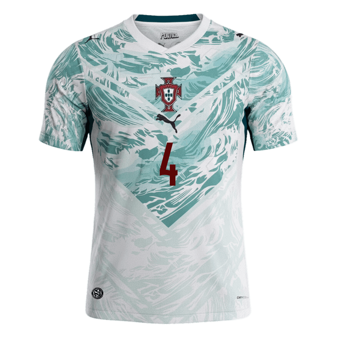 Tricouri Fotbal Portugalia RÚBEN DIAS #4 Deplasare Cupa Mondială 2026