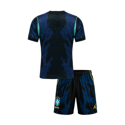 Set Tricouri Fotbal Brazilia Deplasare 2026 Pentru Copii